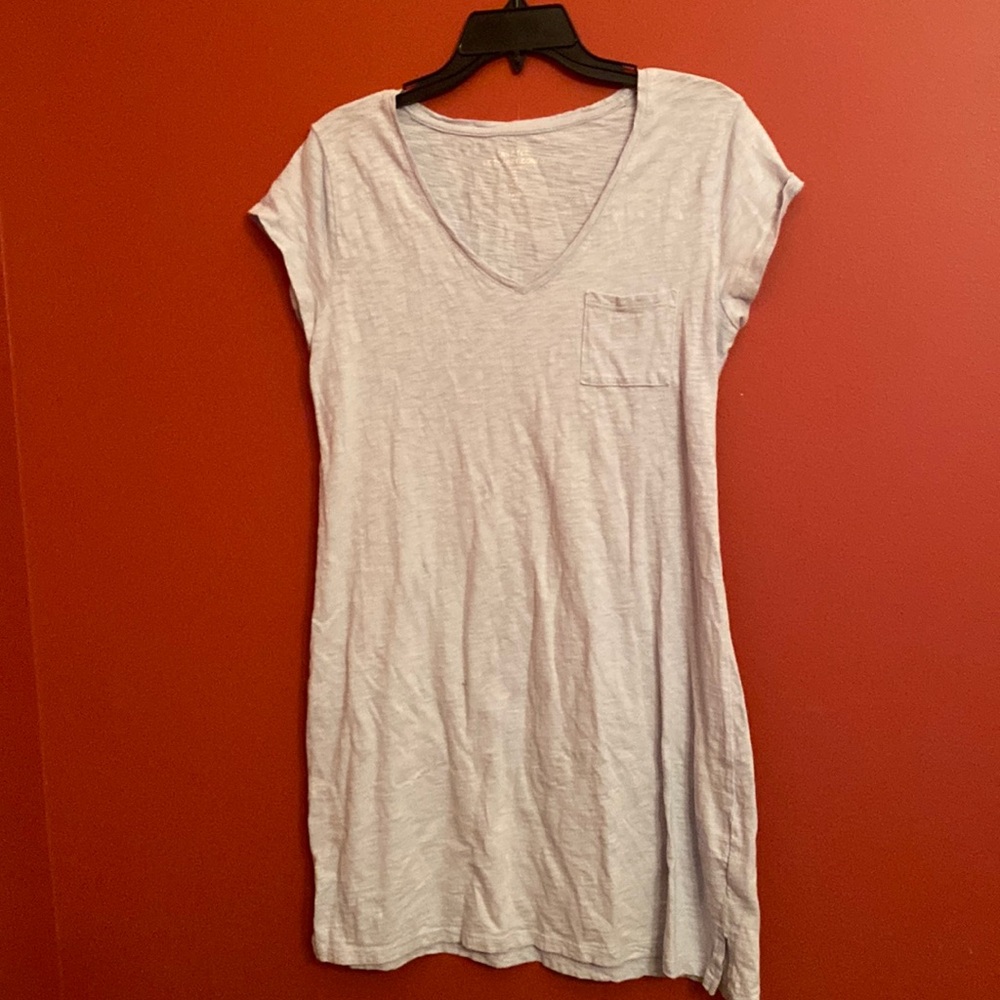 light blue tshirt dress